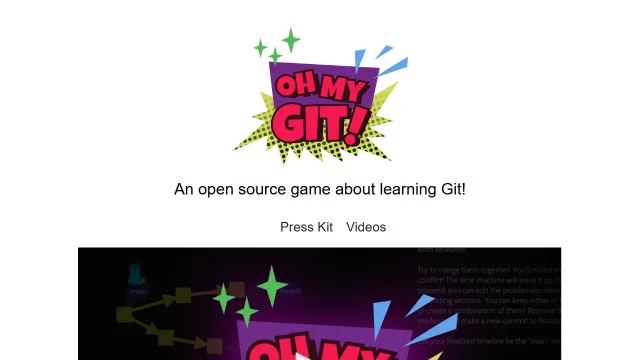 Screenshot of Oh My Git!