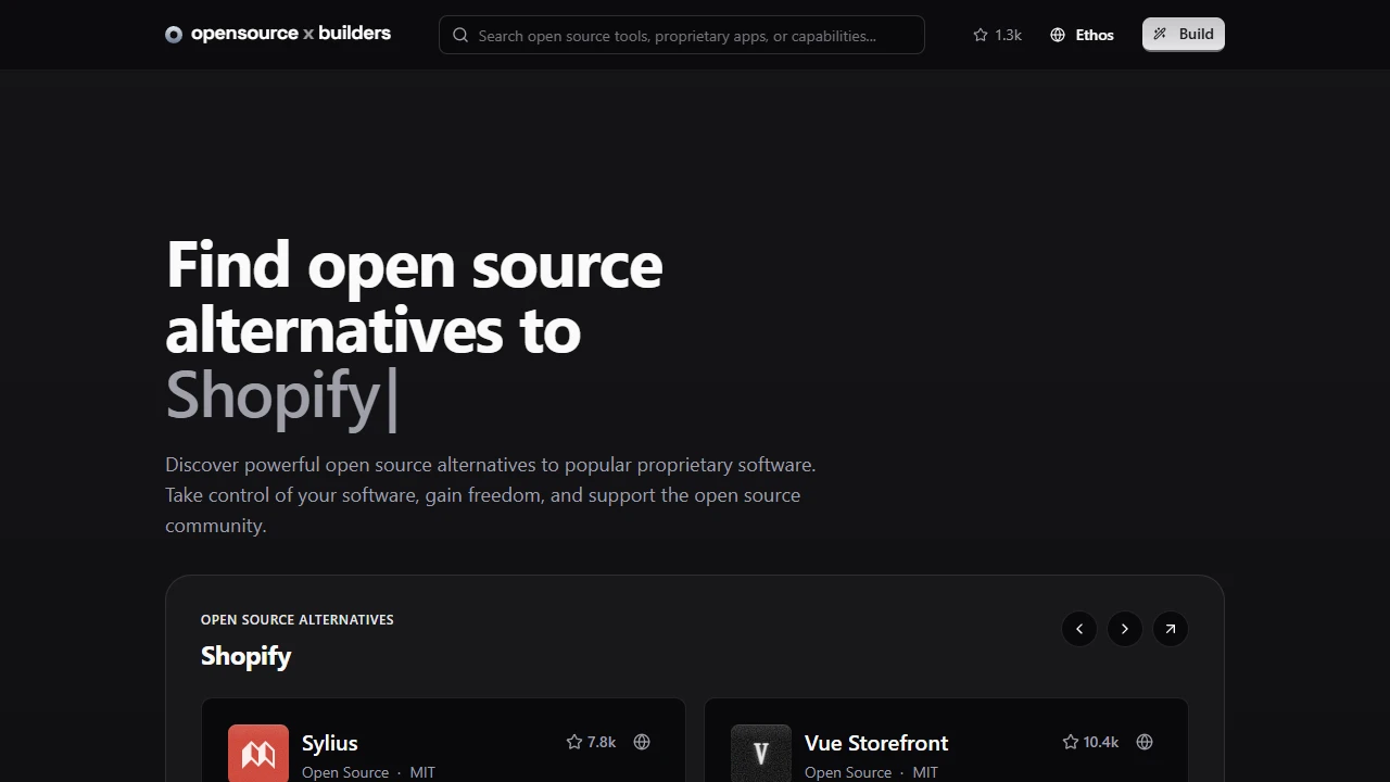 Screenshot of Open Source Builders