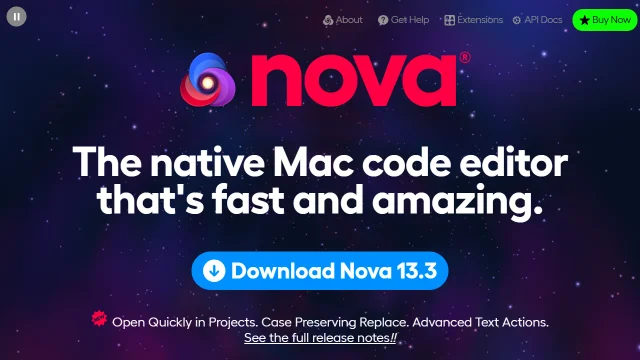 Screenshot of Panic Nova