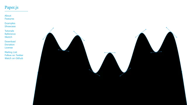 Screenshot of Paper.js