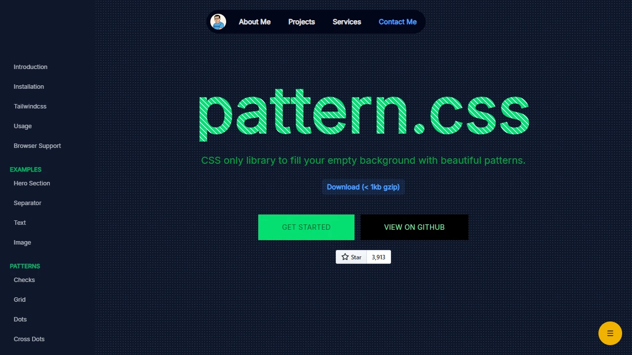 Screenshot of Pattern.css