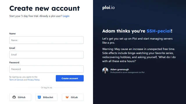 Screenshot of Ploi Deploy