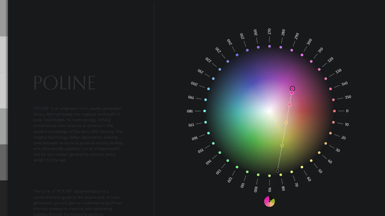 Screenshot of Poline