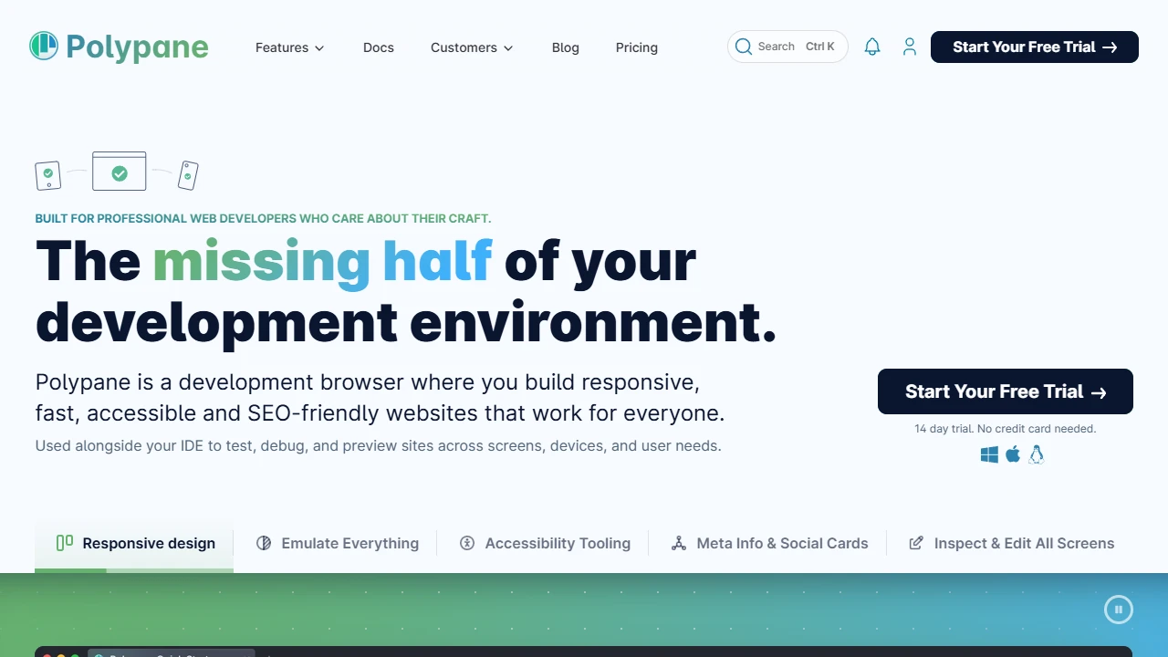 Screenshot of Polypane