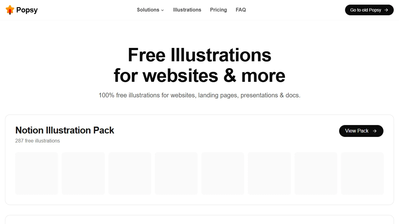 Screenshot of Popsy Illustrations