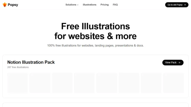 Screenshot of Popsy Illustrations