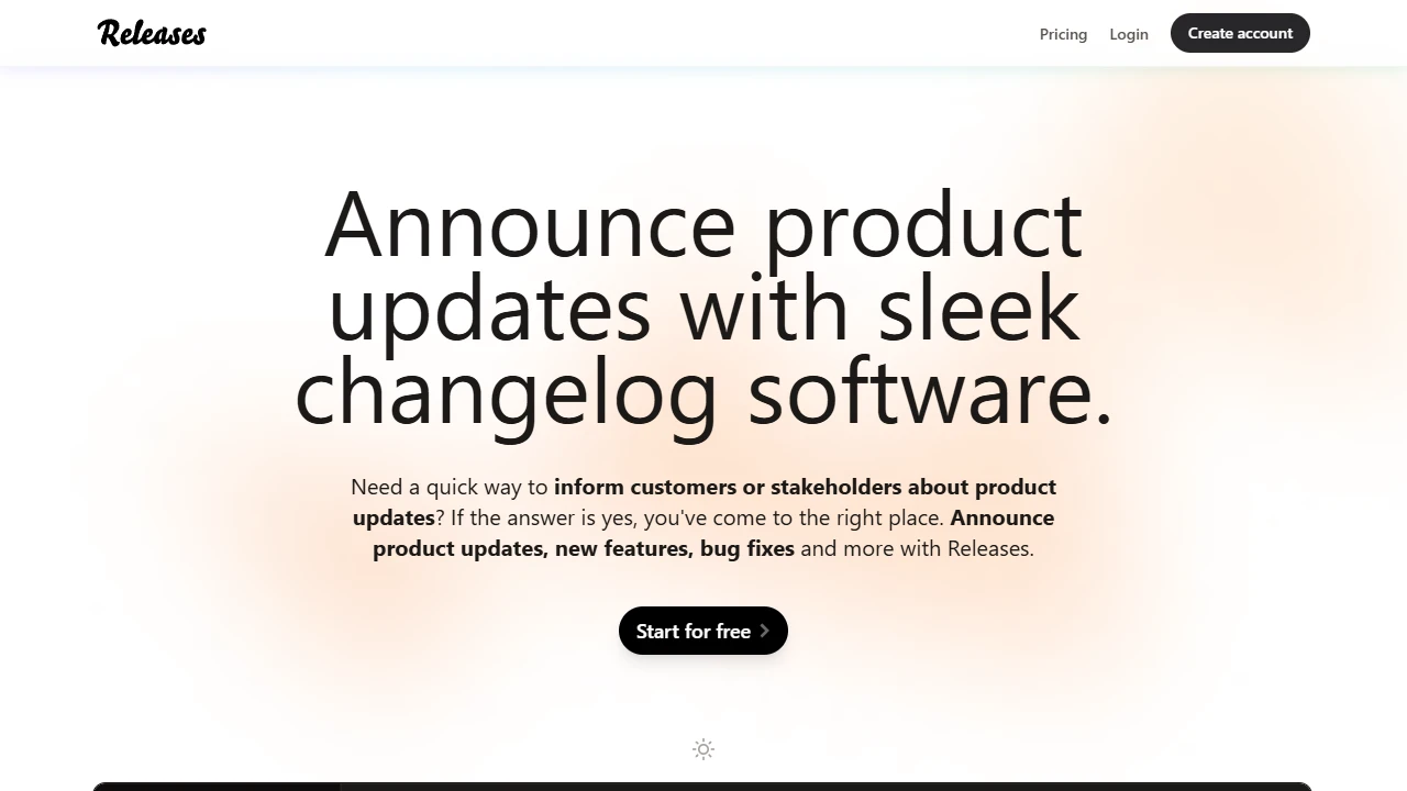 Screenshot of Releases