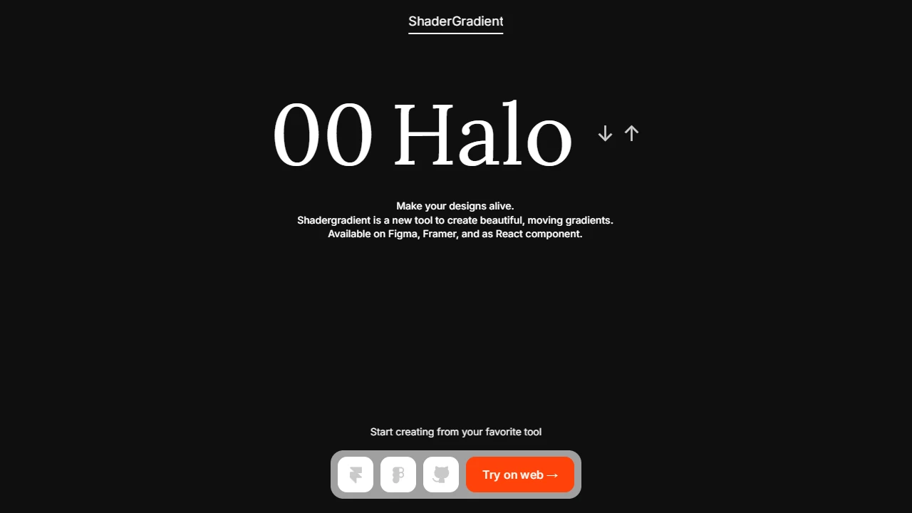 Screenshot of ShaderGradient