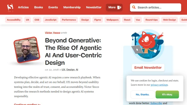 Screenshot of Smashing Magazine