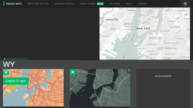 Screenshot of SnazzyMaps