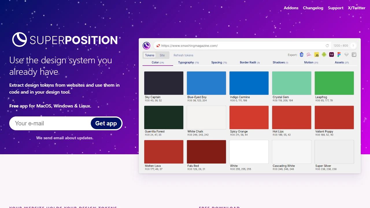 Screenshot of Superposition