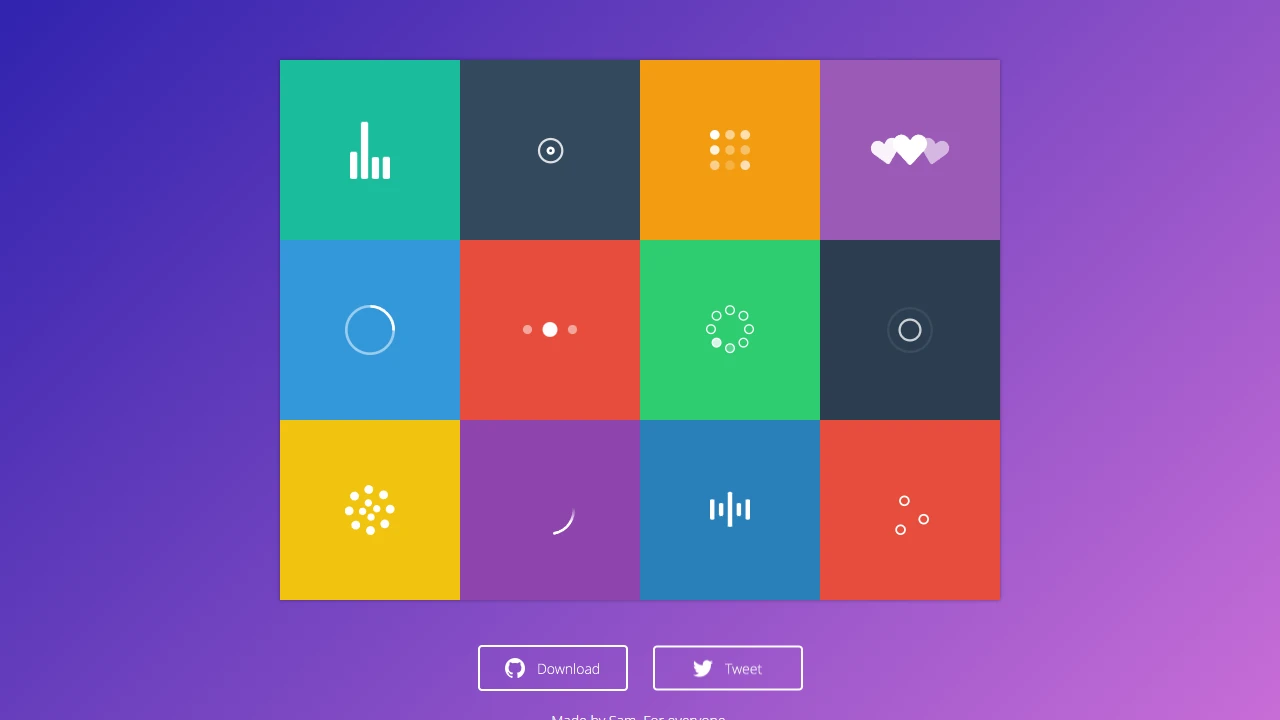 Screenshot of SVG Loaders