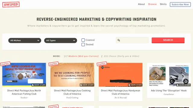 Screenshot of Swiped