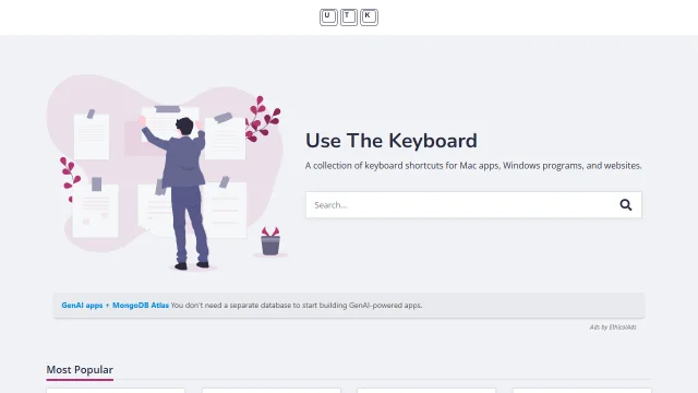 Screenshot of Use The Keyboard