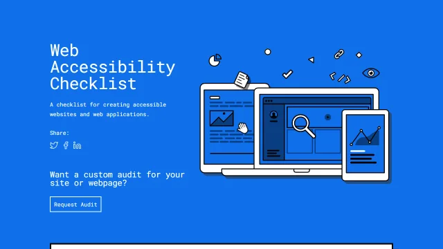 Screenshot of Web Accessibility Checklist