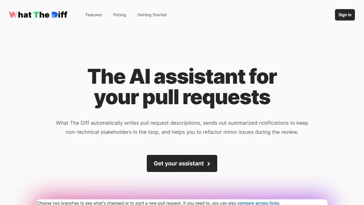 Screenshot of What The Diff