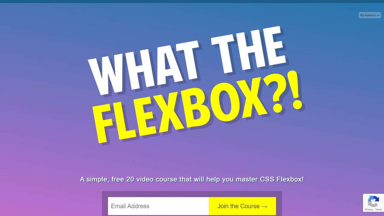 Screenshot of What The Flexbox?!