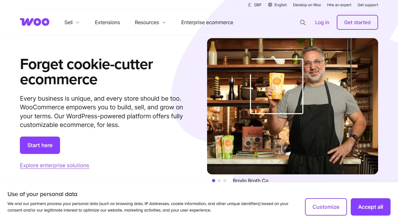Screenshot of WooCommerce
