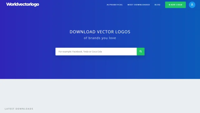 Screenshot of WorldVectorLogo