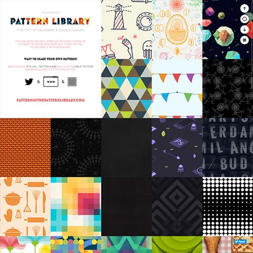 Screenshot of The Pattern Library website
