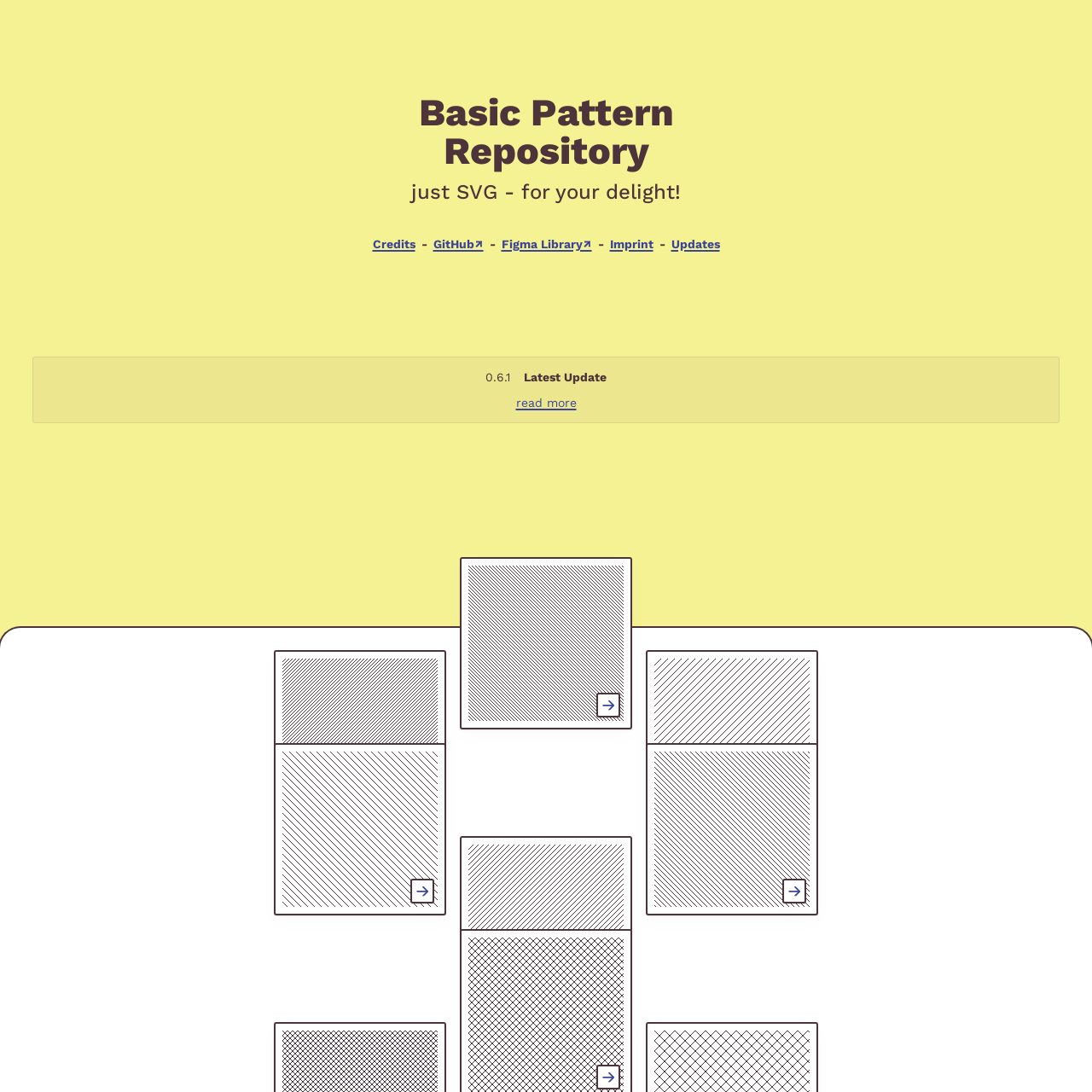 Screenshot of Basic Pattern Repository website