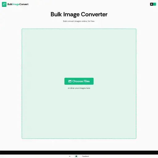 Screenshot of Bulk Image Converter website