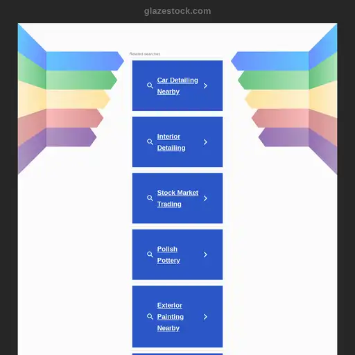 Screenshot of Glaze website