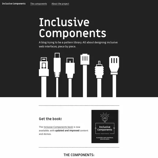 Screenshot of Inclusive Components website