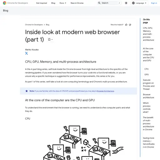 Screenshot of Inside Modern Browsers website