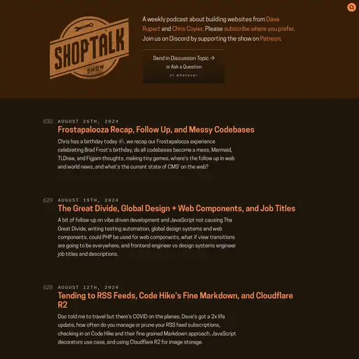 Screenshot of ShopTalk website